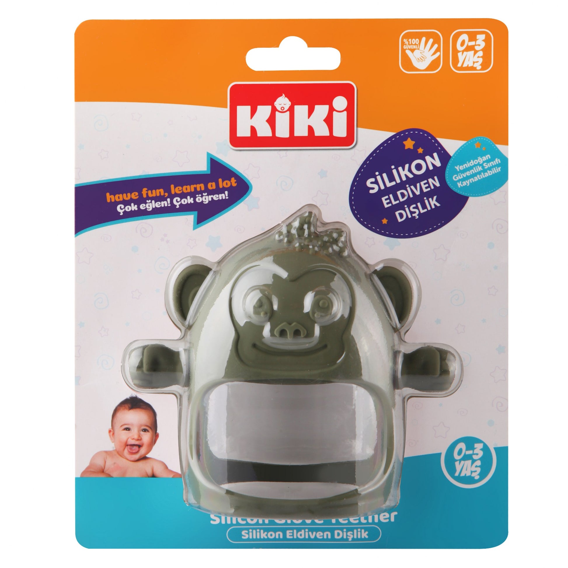 Silikon Dişlik Haki Maymun