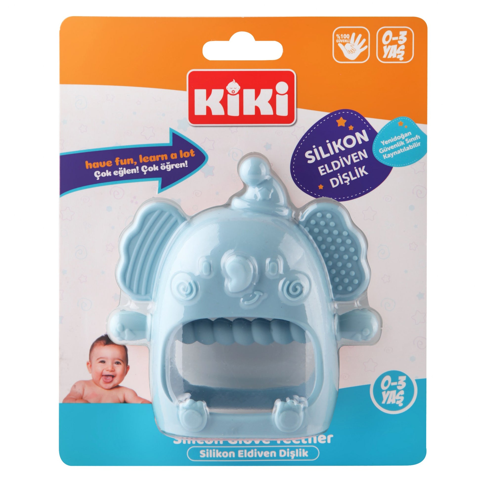 Silikon Dişlik Mavi Fil