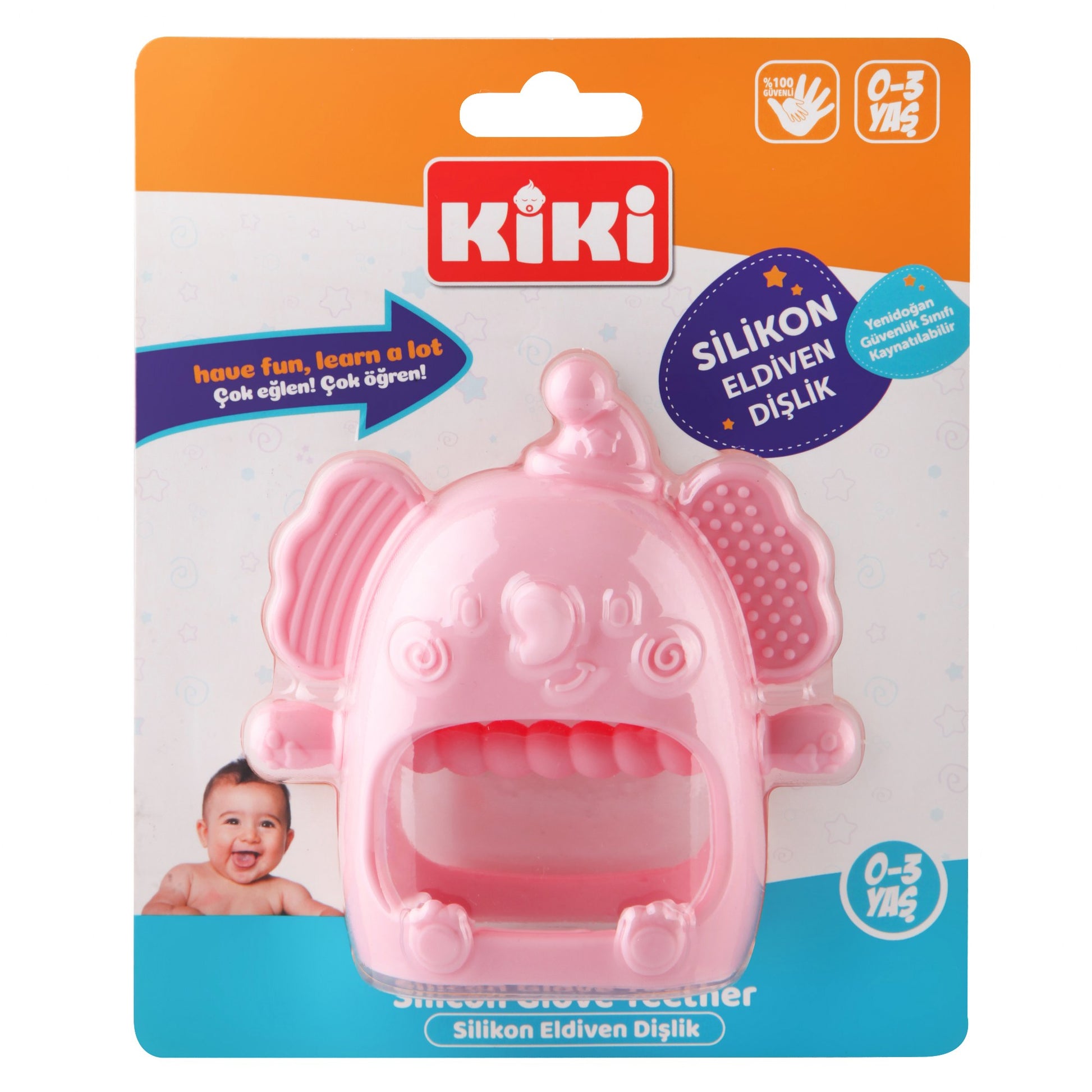 Silikon Dişlik Pembe Fil