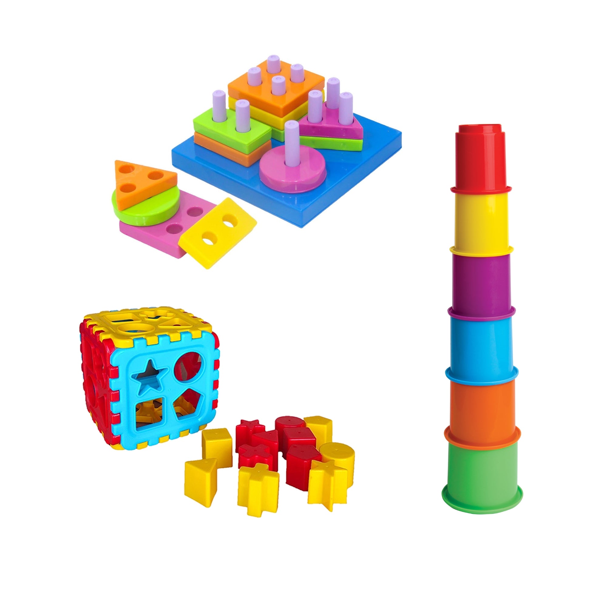 Bebeğimin Eğitici Oyuncakları 3'lü Set